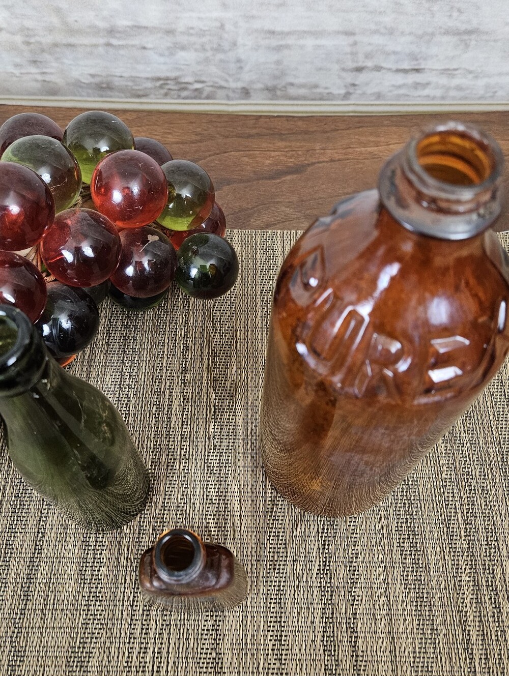 Vintage Glass Bottles Schilling McCormick Purex Vintage Amber Found Objects - Picture 4 of 10